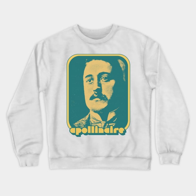 Guillaume Apollinaire // Retro Aesthetic Fan Design Crewneck Sweatshirt by DankFutura